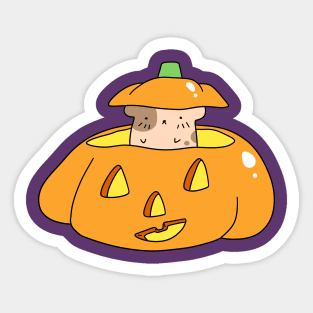 Jack O' Lantern Hamster Sticker